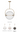SLPD10327TSMNB pendant, cllear, opal and smoked glass diffuser and brass frame