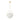 Visual Comfort Fues pendant with opal glass and natural brass – 17.7"