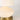 Bella cordless table lamp with ivory ceramic body and brass accents