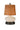 Rechargeable ivory ceramic table lamp made in the USA with rattan shade