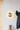 Modern hallway featuring Graypants Chrona round brass sconce - residential lighting idea.