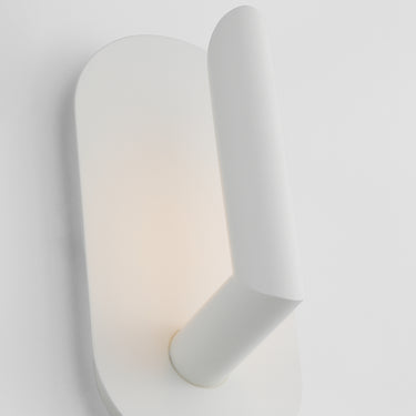 Soft white wall sconce with clean lines and built-in LED, Visual Comfort modern lighting fixture