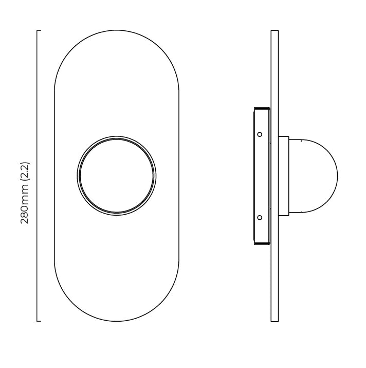 Modulo Single Wall Light by CTO Lighting