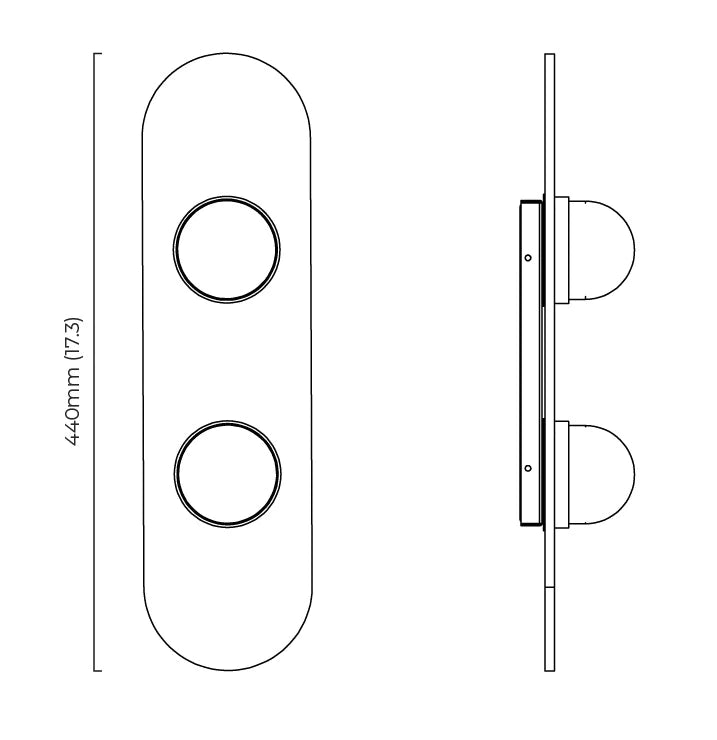 Modulo Twin Wall Light by CTO Lighting