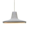 Besa Modus concrete LED mini pendant light in modern kitchen setting with natural shade