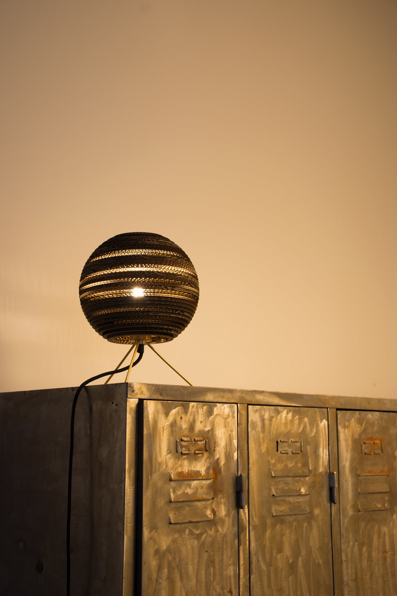 Moon Table Lamp in Gray - Sleek and Sophisticated Lighting Fixture