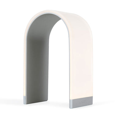 Black Mr. N LED accent lamp featuring soft ambient glow and touch dimming control