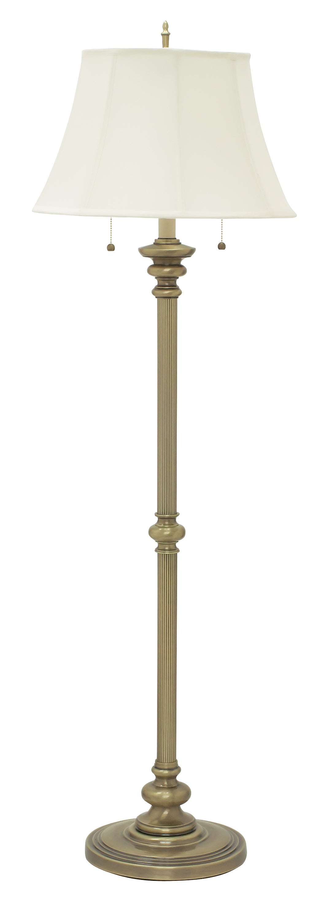 House of Troy Newport 57.5" Antique Brass Floor Lamp N601-AB
