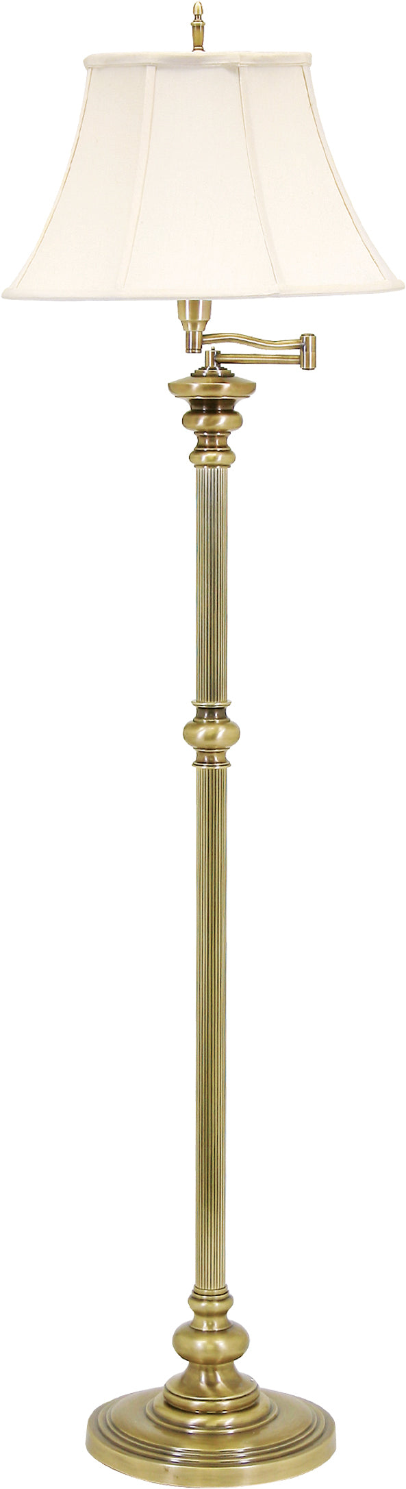 House of Troy Newport 61" Antique Brass Floor Lamp N604-AB