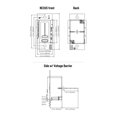Nora Nexus 12V 60W Dimmer & Driver Switch