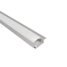 Nora Lighting 4' Shallow Channel With Wings For Cob Tape Light, Aluminum Finish 