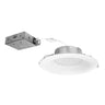 Nora Lighting 6" Contractor Series Can-Less LED Downlight With Deep Reflector, Selectable Cct, Matte Powder White 12-Pack 