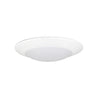 Nora Lighting 6" Contractor Series LED Flush Mount Disk Light, Selectable Cct, Matte Powder White 12-Pack 