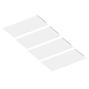 Nora Lighting 2'X4' Contractor Series LED Backlit Panel With Selectable Lumens & CCT 3000/3500/4000K, White 4-Pack 