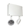 Nora Lighting Emergency LED Dual Head Self-Diagnostic W/ Battery Backup, Wet Location, 2X 2.5W / 310Lm, 120-277V, White 