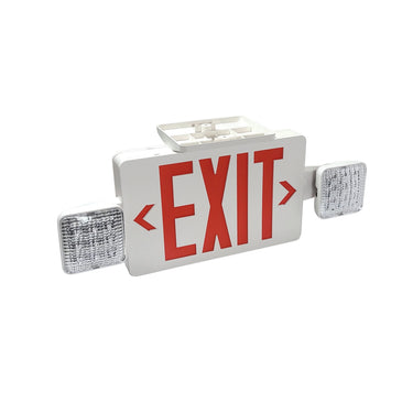 Nora LED Exit and Emergency Combination with Adjustable Heads, Battery Backup detail photo