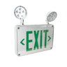 Nora Lighting Led Self-Diagnostic Wet/Cold Location Exit & Emergency Sign W/ Battery Backup & Remote Capability, White Housing W/ Green Letters, Cold Weather Location 