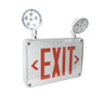 Nora Lighting Led Self-Diagnostic Wet Location Exit & Emergency Sign W/ Battery Backup & Remote Capability, White Housing W/ Red Letters 