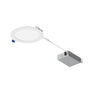 Nora Lighting 6" Flat Non-Metallic Can-Less LED Downlight, Selectable Cct, 1050Lm / 13.5W, Matte Powder White Finish 