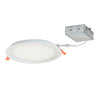 Nora Lighting 8" Flin Round Recessed Led, 1900Lm, 5000K, 20W, 120V Triac/Elv Dimming, White 