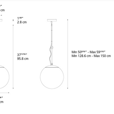 Sustainable hanging light fixture with Italian craftsmanship and Eastern design inspiration