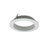 Nora Lighting 4" Iolite Plus Trimless To Flanged Converter Accessory, Matte Powder White 