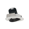 Nora Lighting 4" Iolite LED Round Adjustable Cone Reflector, 1500Lm/2000Lm/2500Lm Varies By Housing, 2700K, Black Reflector / White Flange 