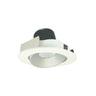 Nora Lighting 4" Iolite LED Round Adjustable Cone Reflector, 1000Lm / 14W, 2700K, Haze Reflector / Matte Powder White Flange 