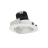 Nora Lighting 4" Iolite LED Round Adjustable Cone Reflector, 1500Lm/2000Lm/2500Lm Varies By Housing, 2700K, Haze Reflector / Matte Powder White Flange 