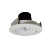 Nora Lighting 4" Iolite LED Round Adjustable Cone Reflector, 800Lm / 14W, 5000K, White Reflector / White Flange 