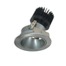 Nora Lighting 4" Iolite LED Round Adjustable Deep Reflector, 1500Lm/2000Lm Varies By Housing, 3500K, Natural Metal Reflector / Natural Metal Flange 