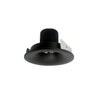 Nora Lighting 4" Iolite LED Round Bullnose, 10-Degree Optic, 950Lm / 12W, 3500K, Black Finish 