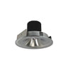 Nora Lighting 4" Iolite LED Round Bullnose, 10-Degree Optic, 950Lm / 12W, 3000K, Natural Metal Finish 