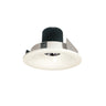 Nora Lighting 4" Iolite LED Round Bullnose, 10-Degree Optic, 950Lm / 12W, 3000K, White Finish 