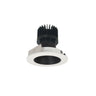 Nora Lighting 4" Iolite LED Round Reflector, 1500Lm/2000Lm/2500Lm Varies By Housing, 5000K, Black Reflector / White Flange 