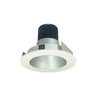 Nora Lighting 4" Iolite LED Round Reflector, 1000Lm / 14W, 2700K, Haze Reflector / White Flange 