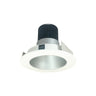 Nora Lighting 4" Iolite LED Round Reflector, 10-Degree Optic, 850Lm / 12W, 2700K, Haze Reflector / Matte Powder White Flange 