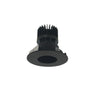 Nora Lighting 4" Iolite LED Round Pinhole, 1500Lm/2000Lm/2500Lm Varies By Housing, 3000K, Black Pinhole / Black Flange 