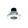 Nora Lighting 4" Iolite LED Round Pinhole, 1000Lm / 14W, 4000K, Haze Pinhole / Matte Powder White Flange 