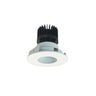Nora Lighting 4" Iolite LED Round Pinhole, 1500Lm/2000Lm/2500Lm Varies By Housing, 5000K, Matte Powder White Pinhole / Matte Powder White Flange 