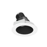 Nora Lighting 4" Iolite LED Round Adjustable Slot, 1000Lm / 14W, 3000K, Black Reflector / Matte Powder White Flange 