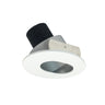 Nora Lighting 4" Iolite LED Round Adjustable Slot Aperture, 10-Degree Optic, 750Lm / 12W, 2700K, Haze Slot Aperture / Matte Powder White Flange 