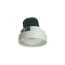 Nora Lighting 4" Iolite LED Round Trimless Adjustable, 10-Degree Optic, 850Lm / 12W, 2700K, White Adjustable / White Reflector 