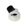 Nora Lighting 4" Iolite LED Round Trimless Adjustable Slot, 10-Degree Optic, 850Lm / 12W, 3000K, White Finish 