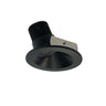 Nora Lighting 4" Iolite LED Round Wall Wash, 1000Lm / 14W, 3000K, Black Reflector / Black Flange 