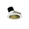 Nora Lighting 4" Iolite LED Round Wall Wash, 1000Lm / 14W, 2700K, Champagne Haze Reflector / Matte Powder White Flange 