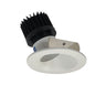 Nora Lighting 4" Iolite LED Round Wall Wash, 1500Lm/2000Lm Varies By Housing, Comfort Dim, Matte Powder White Reflector / Matte Powder White Flange 