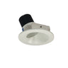 Nora Lighting 4" Iolite LED Round Wall Wash, 1000Lm / 14W, 4000K, Matte Powder White Reflector / Matte Powder White Flange 