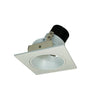 Nora Lighting 4" Iolite LED Square Adjustable Reflector With Round Aperture, 10-Degree Optic, 800Lm / 12W, 3000K, White Reflector / White Flange 