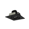 Nora Lighting 4" Iolite LED Square Adjustable Gimbal, 10-Degree Optic, 800Lm / 12W, 3500K, Black Finish 